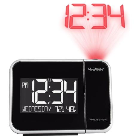 Projection Alarm Clock With Indoor Temperature & Humidity