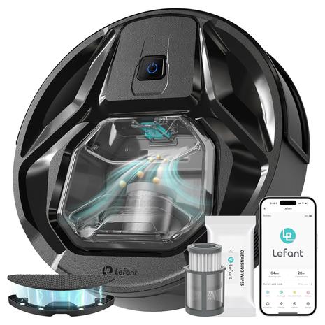 Robot Vacuum Cleaner w/ Carpet Detection & Self-Charging