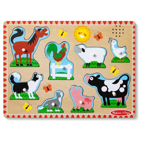 Melissa & Doug Farm Animals Sound Puzzle