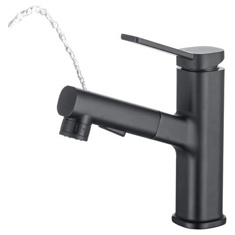 Single Handle Pull Down Bathroom Faucet