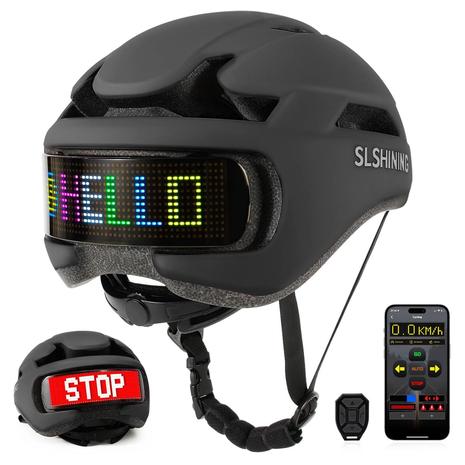 Smart LED Bike Helmet w/ Remote Control