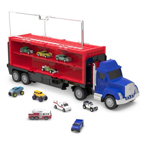 13-Piece Battat Driven Pocket Carrier Truck w/ 10 Cars Launcher