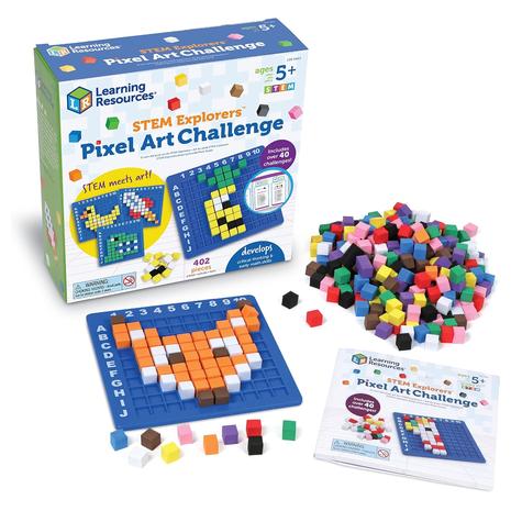 402-Piece STEM Explorers Pixel Art Challenge Toy