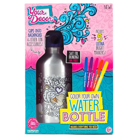 Just My Style Color Your Own Water Bottle Craft Kit