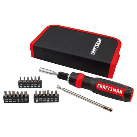 26-Piece Craftsman Ratcheting Screwdriver Multibit Set