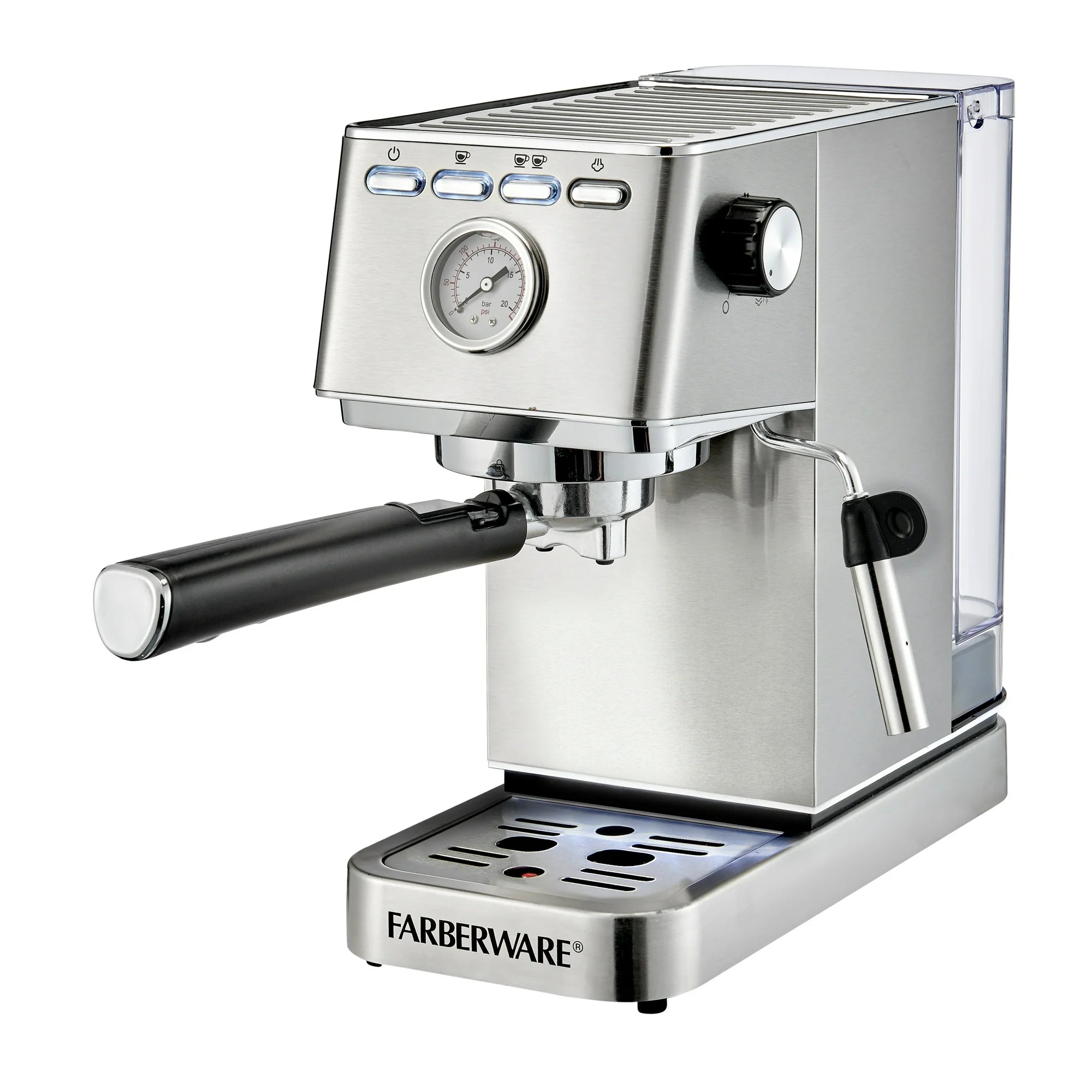 Farberware 15 Bar Stainless Steel Espresso Machine With Steam Wand