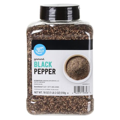 Happy Belly Black Coarse Ground Pepper (18oz)