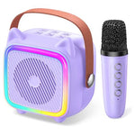 Mini Karaoke Machine with 2 Microphones