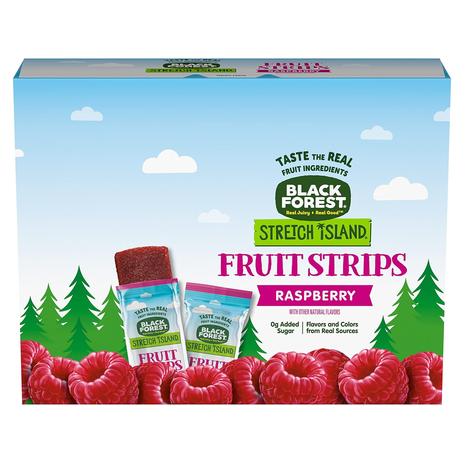 30 Black Forest Stretch Island Raspberry Fruit Strips