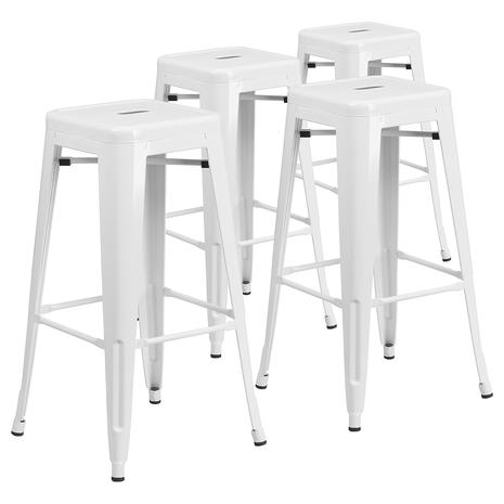 4 Commercial Grade Indoor-Outdoor Barstools