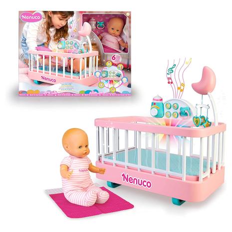 Nenuco Good Sleep Cradle with Baby Doll, Crib, and Accessories