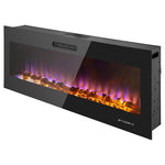 60" LED Slim Design Electric Wall Mounted Fireplace Heater