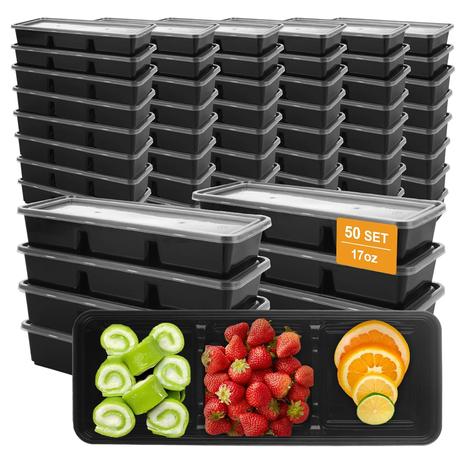 50 Reusable Meal Prep Containers