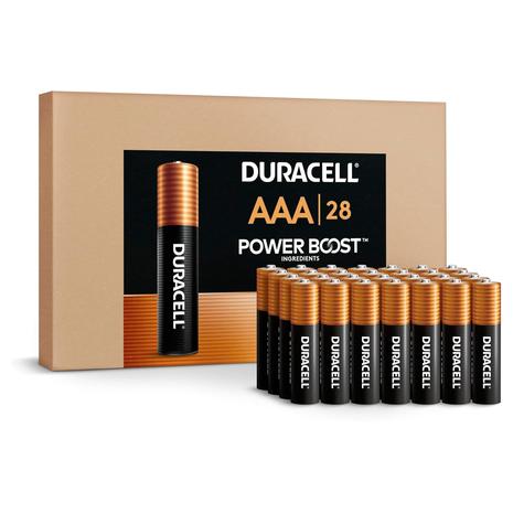 28 Duracell Coppertop AAA Batteries