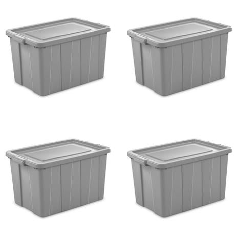 4 Sterilite 30 Gallon Storage Bins