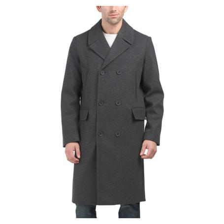 Cole Haan Wool Blend Double Breasted Coat