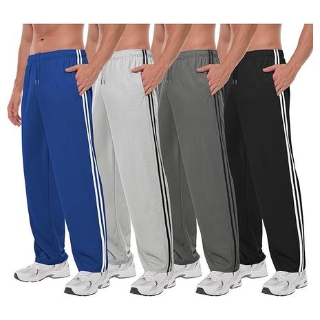 4 Men's Mesh Athletic Sweatpants with Pockets