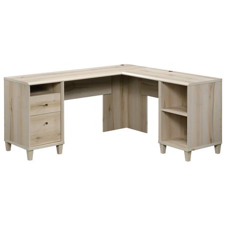 L-Shaped Home Office Desk with File Drawers