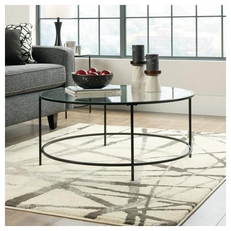 Round Glass Top Coffee Table