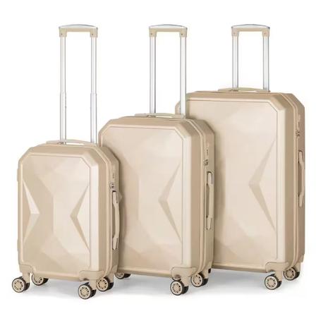 3-Piece Port Victoria Nested Hardside Luggage Set (Desert Khaki)