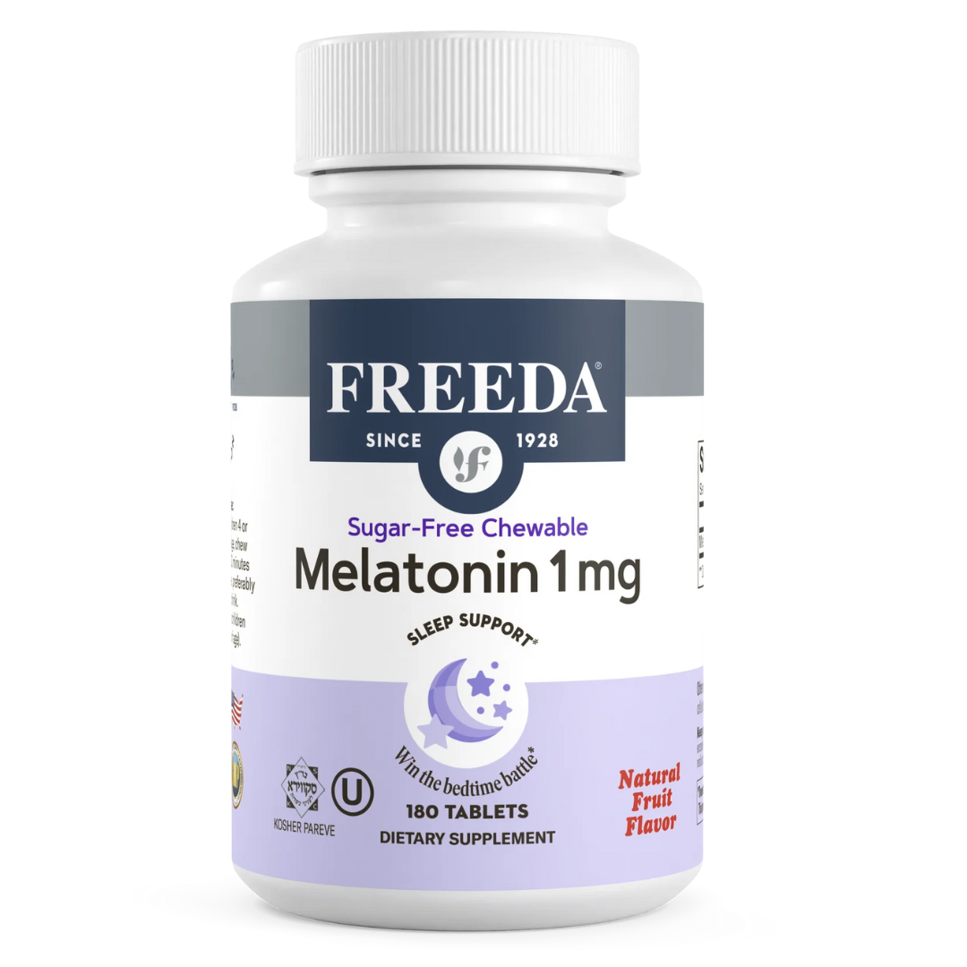 180 Ct Sugar-Free Melatonin Chewable Tablets – 1 mg