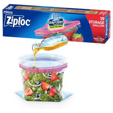 19 Ziploc Gallon Food Storage Bags