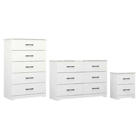 Bedroom Furniture Bundle (6-Drawer Dresser, 5-Drawer Dresser & 2-Drawer Nightstand)