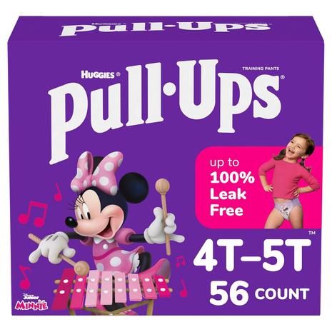 56 Pull-Ups Girls' Potty Training Pants, Size 4T-5T