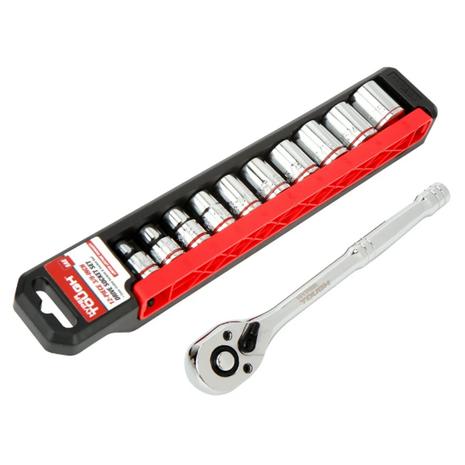 12-Piece Hyper Tough 3/8-inch Drive Socket Set