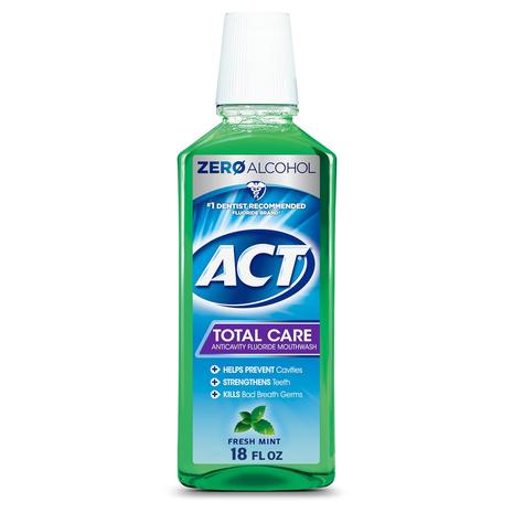 ACT Total Care Anticavity Fluoride Mouthwash (18oz)