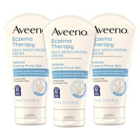 3-Pack Of Aveeno Eczema Therapy Daily Moisturizing Body Cream