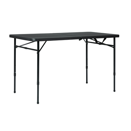 4 Foot Fold-in-Half Adjustable Folding Table