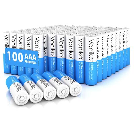 100 Voniko AAA Batteries