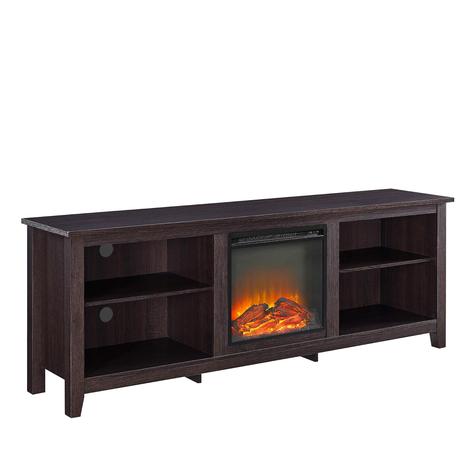 Walker Edison Wren Classic 4 Cubby Fireplace TV Stand