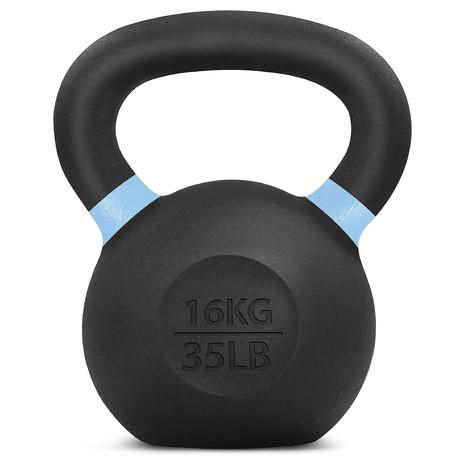 35lb Yes4All Powder Coated Cast Iron Kettlebell