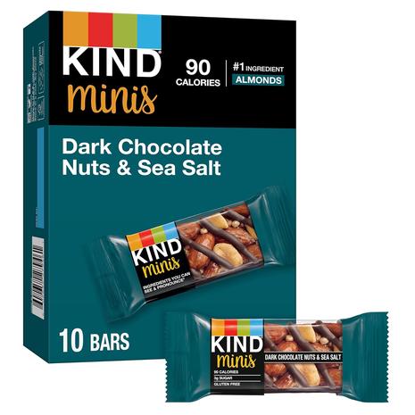 10-Count KIND Minis Dark Chocolate Nuts & Sea Salt