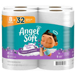 8 Mega Rolls Angel Soft Toilet Paper w/ Fresh Lavender Scented Tube