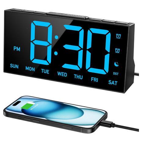 Digital Alarm Clock With USB Port