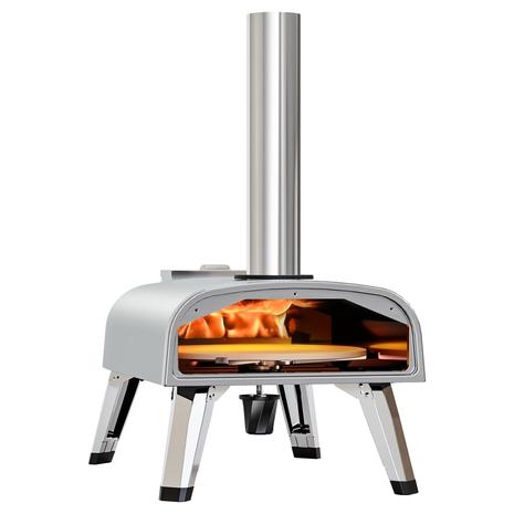 12" Outdoor Wood Pellet Fired Stainless Steel Pizza Oven