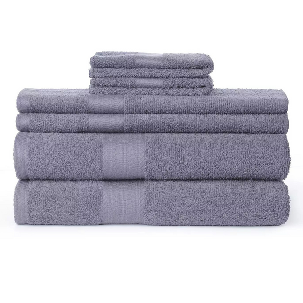 6-Piece Bath Towel Set (5 Colors)