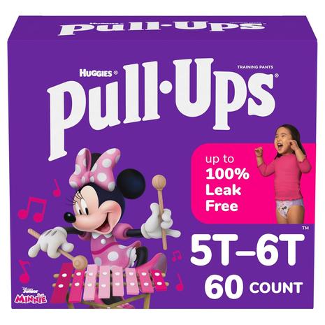 60-Count Pull-Ups Girls' Potty Training Pants (Size 5T-6T)