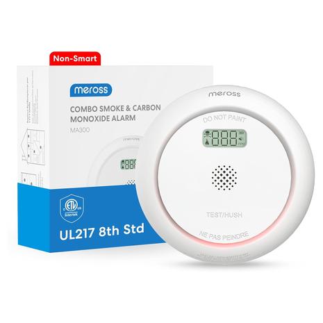 Meross Combination Smoke Carbon Monoxide Alarm Detector