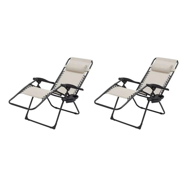 2  Outdoor Zero Gravity Chair Loungers