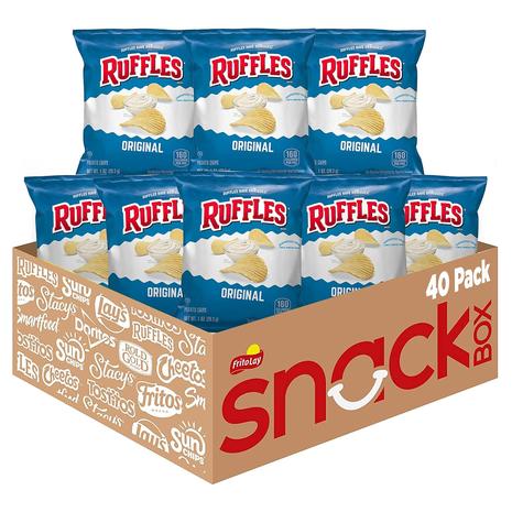 40 Ruffles Original Potato Chips (1oz)