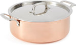 Martha by Martha Stewart 6-Quart Stainless Steel Shallow Stock Pot W/Lid