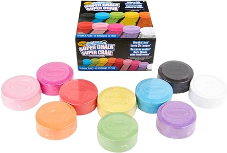 Crayola Washable Sidewalk Chalk 10 Assorted Colors