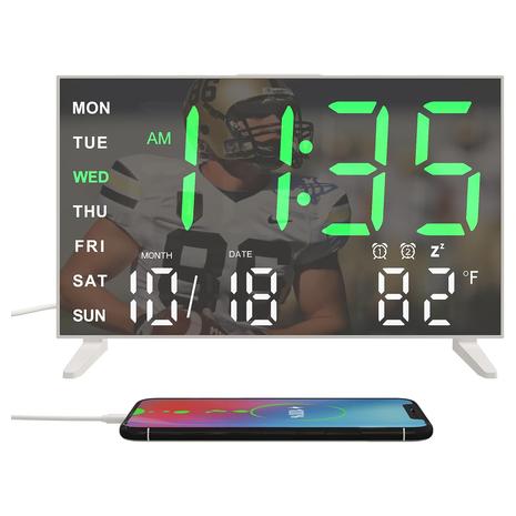 LED Mirror Alarm Clock