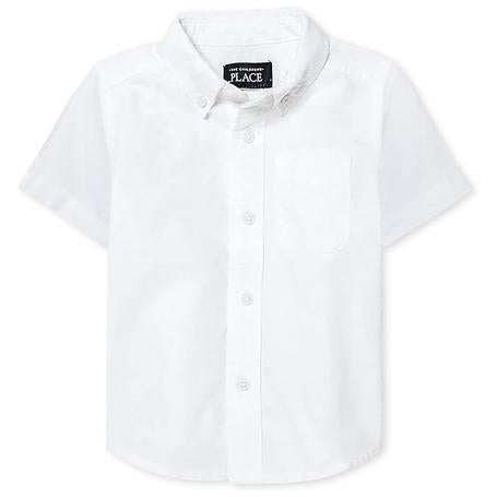 The Children's Place Boys Short Sleeve Oxford Button Down Shirt