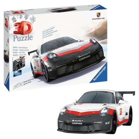 108-Piece Ravensburger Porsche 911 GT3 Cup 3D Jigsaw Puzzle