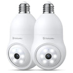 2 Light Bulb Security Cameras